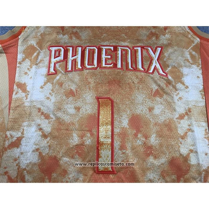 Camiseta Phoenix Suns Devin Booker #1 Select Series 2023 Naranja
